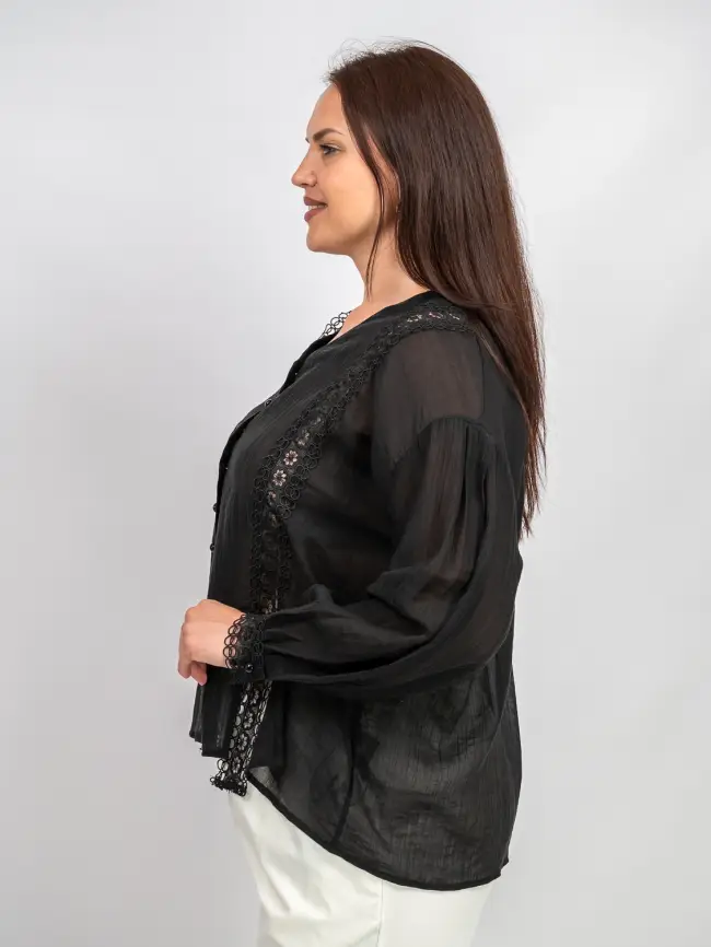 Блуза с разрезами 7704 Размер 50-58 фото 14
