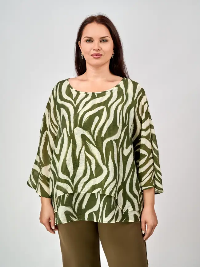 Блуза ЭттоПлюс 30059 Размер 50-58 фото 18