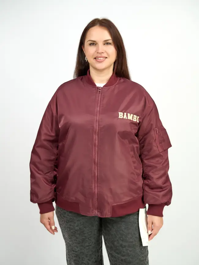 Бомбер утепленный 2958 Размер 50-58 фото 2