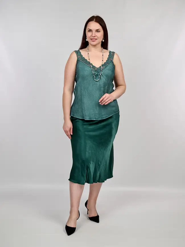 Юбка атлас 9298-1 Размер 48-56 фото 131