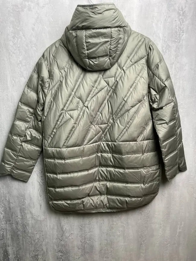 Куртка стёганая с капюшоном 9063 Размер 46-52 фото 9