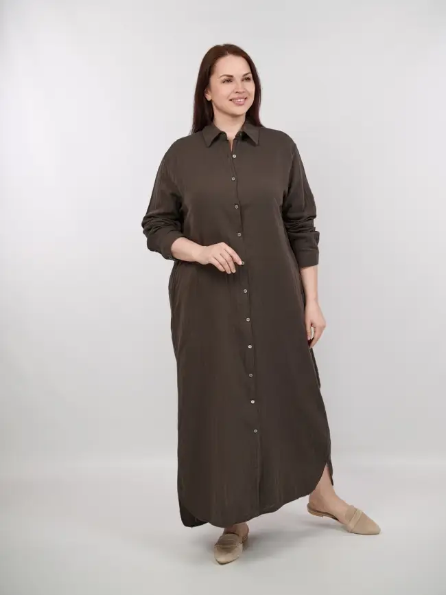 Платье рубашка ЭттоПлюс 261505 Размер 50-58 фото 5