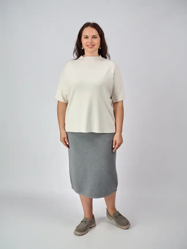 Джемпер короткий рукав ЭттоПлюс 707 Размер 50-58 фото 11