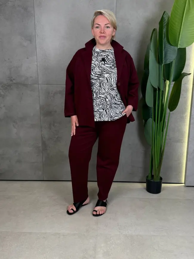 Брючный костюм ЭттоПлюс 9394 Размеры 48-58 фото 4