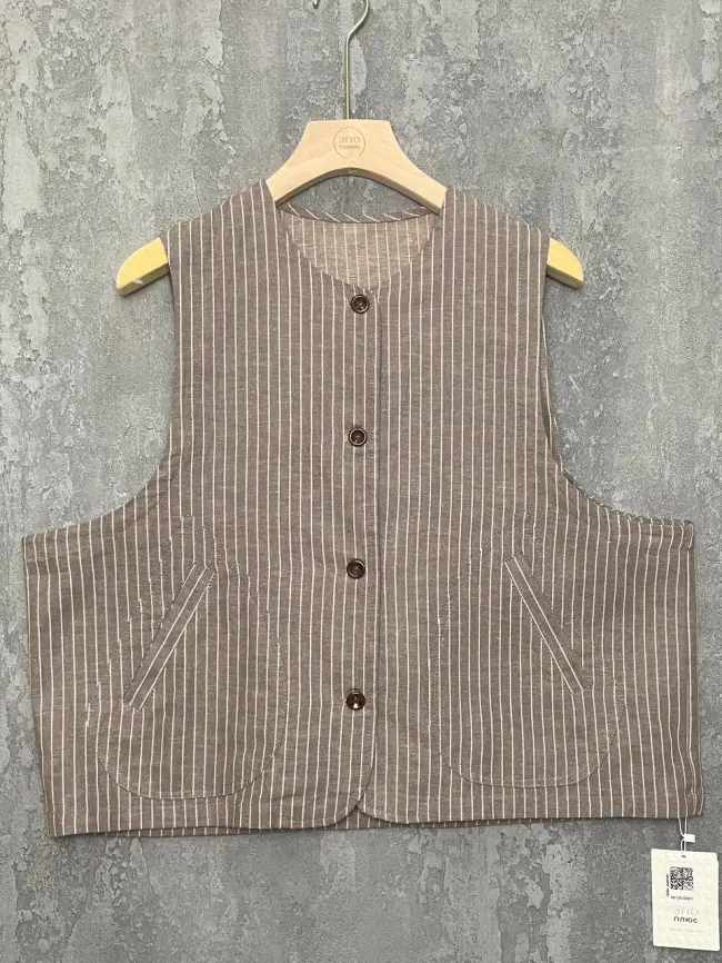 Жилет льняной ЭттоПлюс 88125 Размер 50-54 фото 2