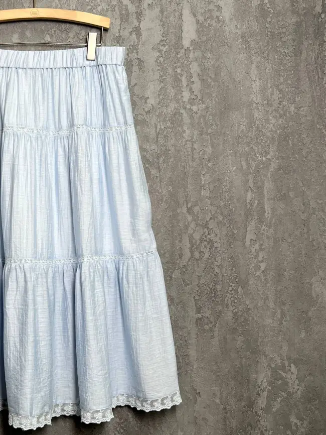 Юбка ярусная 1217 размеры 50- 56 фото 17