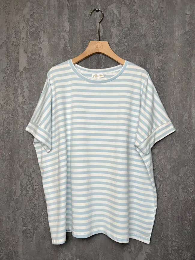 Футболка в полоску ЭттоПлюс 010-1 Размер 50-58 фото 8
