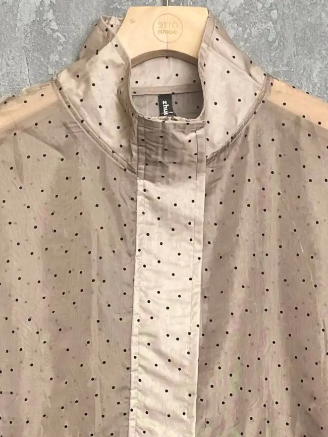 Ветровка-пыльник в горох 6703 Размер 50-58 фото 33