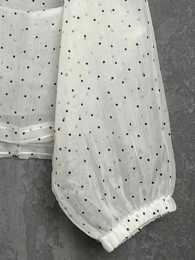 Ветровка-пыльник в горох 6703 Размер 50-58 фото 13