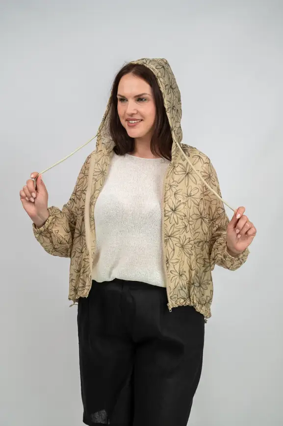 Ветровка-пыльник на молнии 9182 Размер 50-58 фото 38