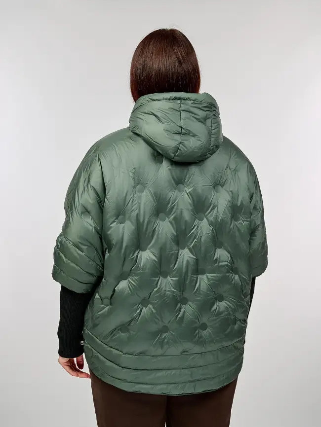 Куртка с трикотажным рукавом 6560 Размер 48-54 фото 5