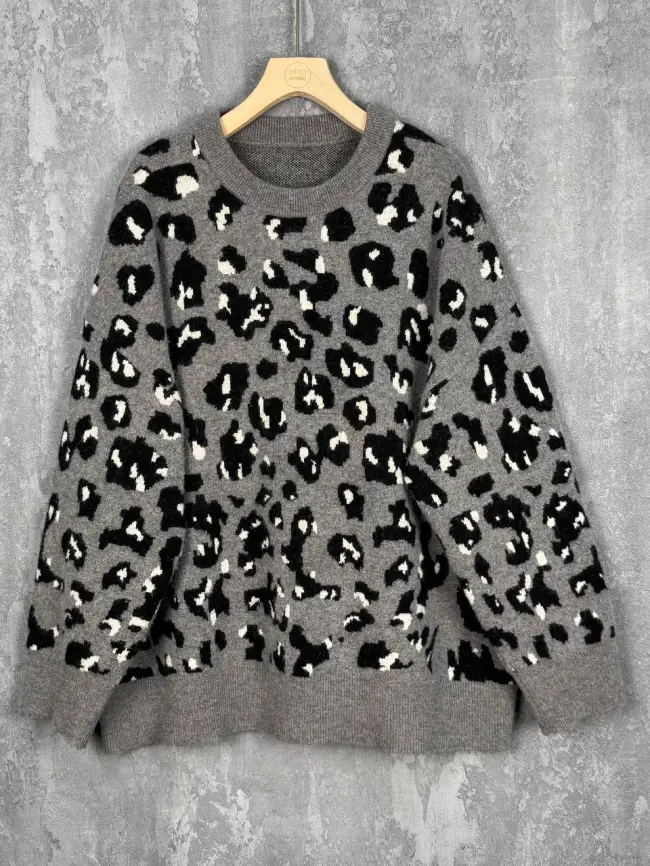 Джемпер Леопард 50-58 58258 фото 3