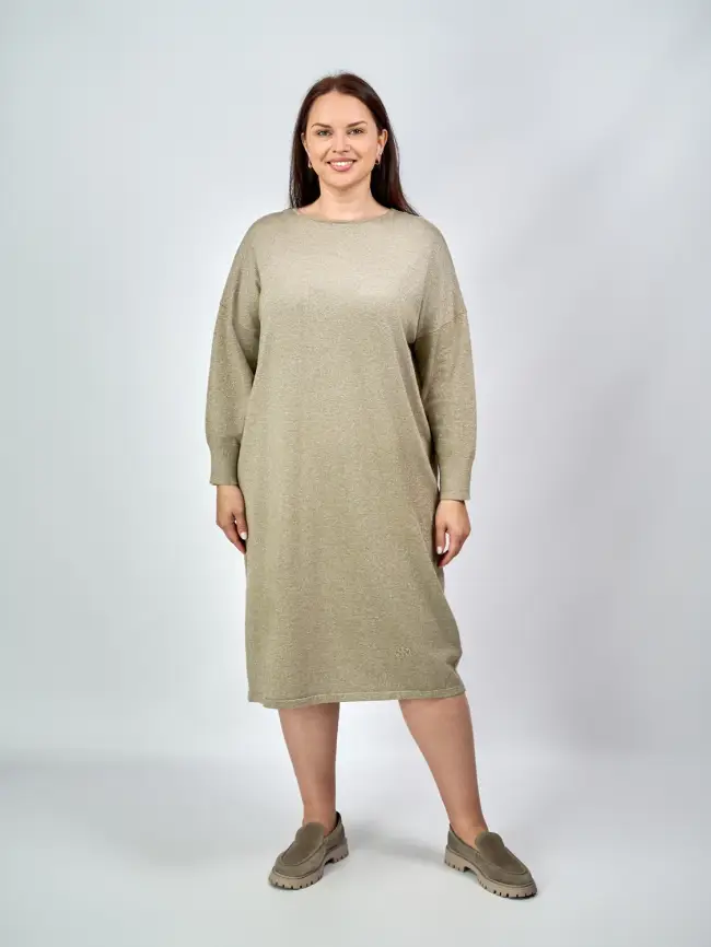 Платье люрекс ЭттоПлюс 83035 Размер 50-58 фото 1