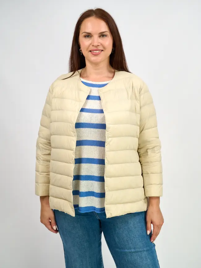 Легкая пуховая куртка 8802 Размер 46-56 фото 76