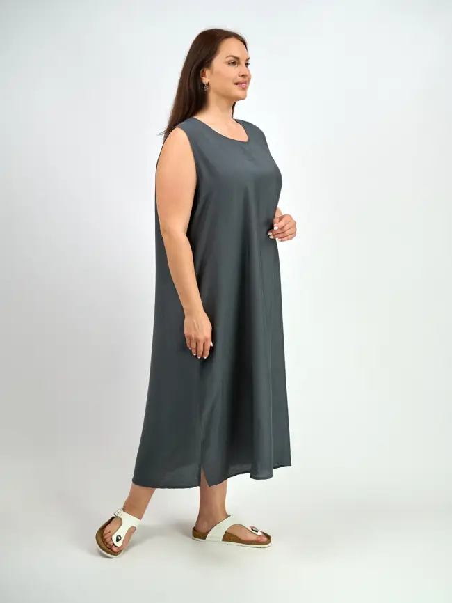 Сарафан ЭттоПлюс 047 размеры 52- 56 фото 50