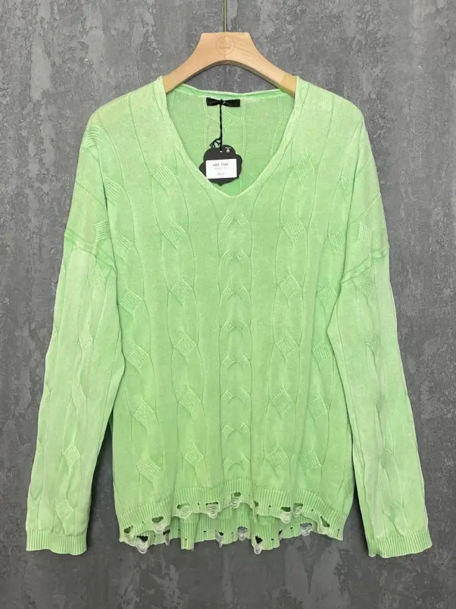 Джемпер Италия косы 3388 Размер 50-58 фото 4