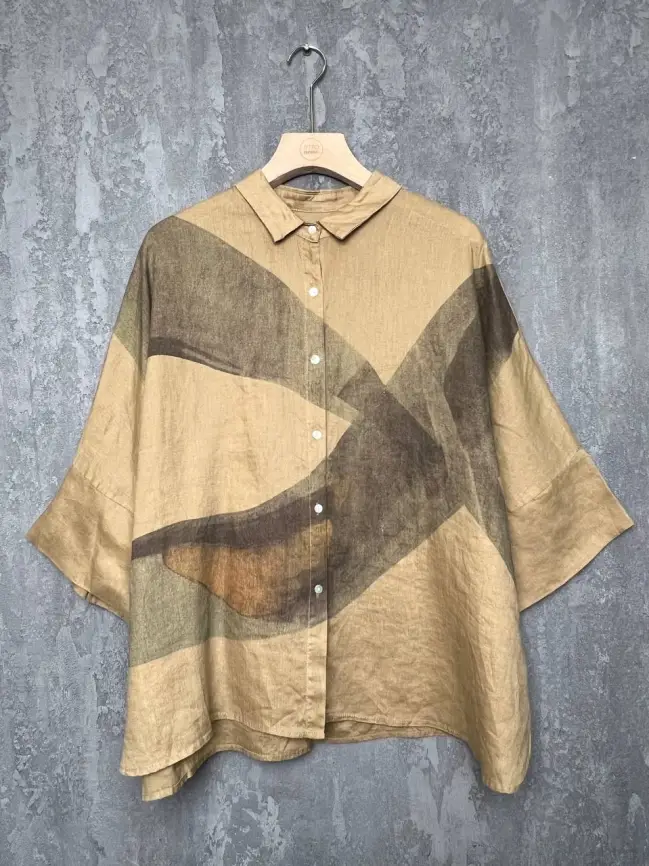 Льняная рубашка 8341 фото 1