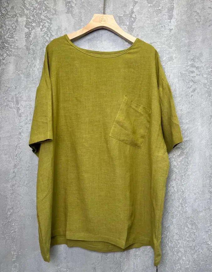 Футболка лен карман 24080 Размер 50-56 фото 13