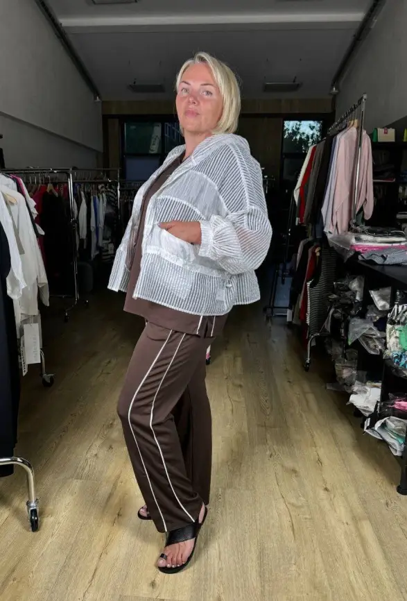 Брюки с лампасами 82677 Батал ЭТТО ПЛЮС фото 20