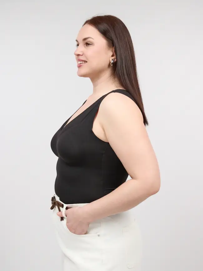 Топ-майка с чашками 1551 Размер 46-54 фото 4