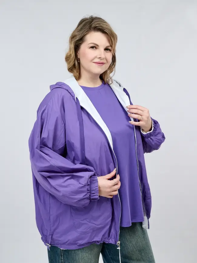 Двухсторонняя ветровка 17167 Размер 50-58 фото 63