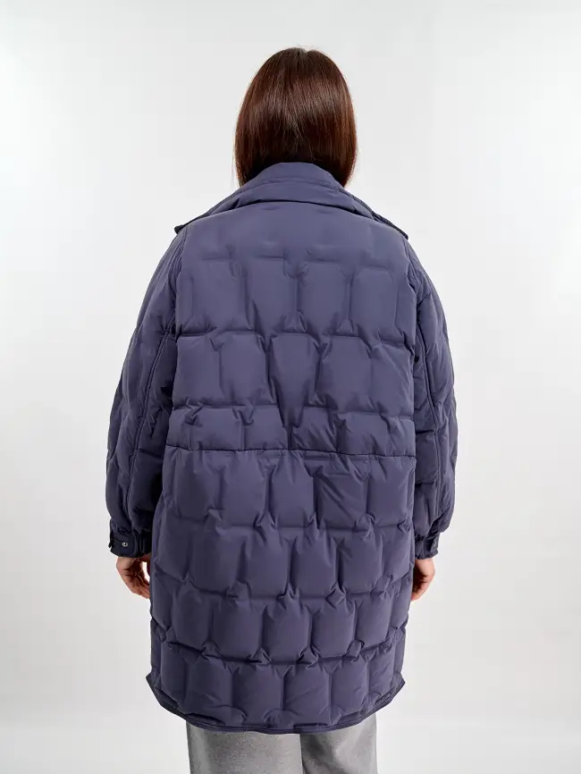 Пуховое пальто 6325 Размер 46-56 фото 34