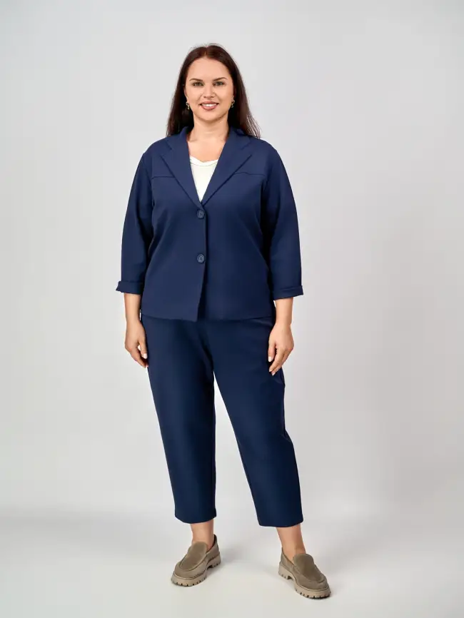 Костюм двойка ЭттоПлюс 8693 Размеры 50-58 фото 35