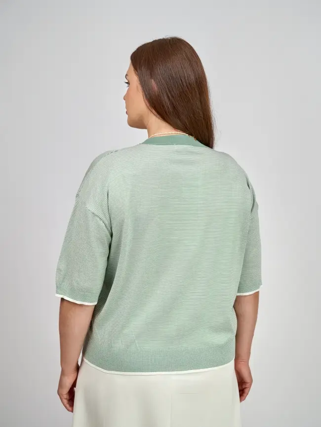 Джемпер облегченный ЭттоПлюс 25415 размер 48-54 фото 52