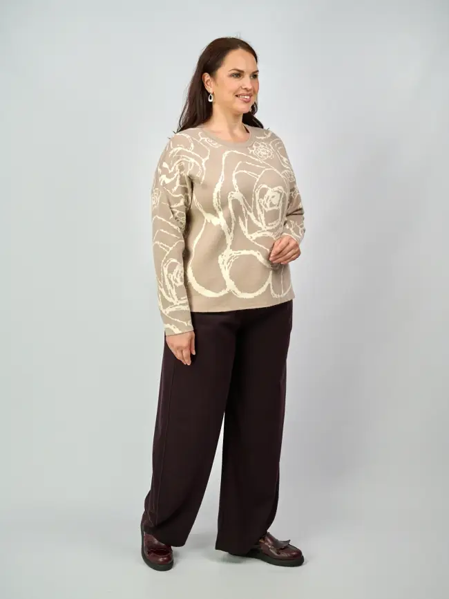 Свитер с круглым горлом ЭттоПлюс 777 Размер 52-58 фото 15