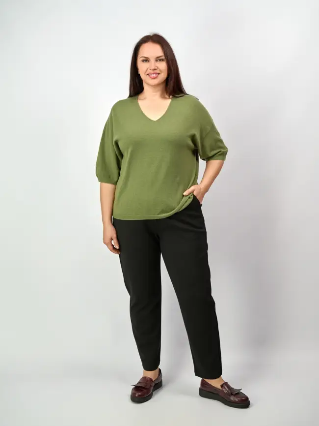 Джемпер 20241 ЭттоПлюс Размер 50-58 фото 27