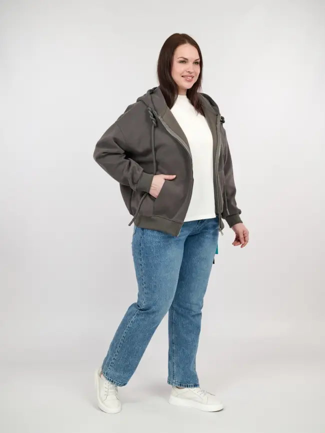 Худи зип оверсайз 505 Размер 50-58 фото 139