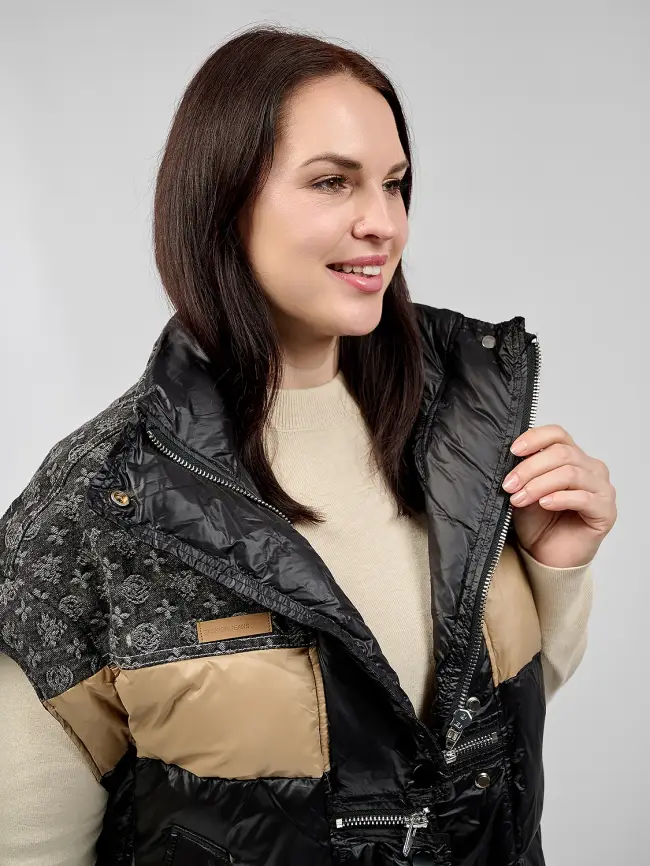 Жилет на двух молниях 1219 Размер 48-58 фото 15