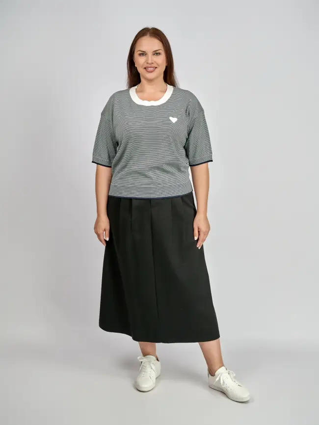 Джемпер облегченный ЭттоПлюс 25415 размер 48-54 фото 2