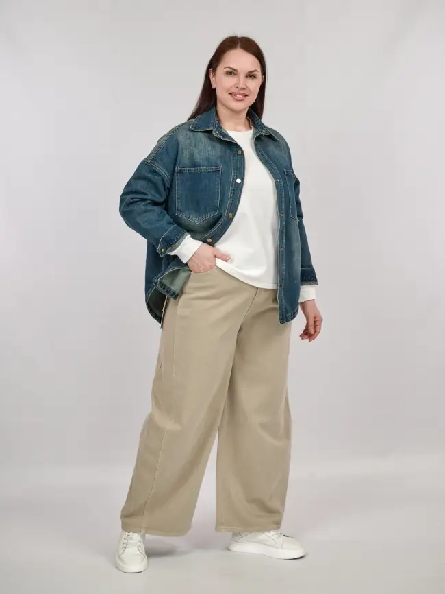 Куртка джинсовая 65227 Размер 48-56 фото 20