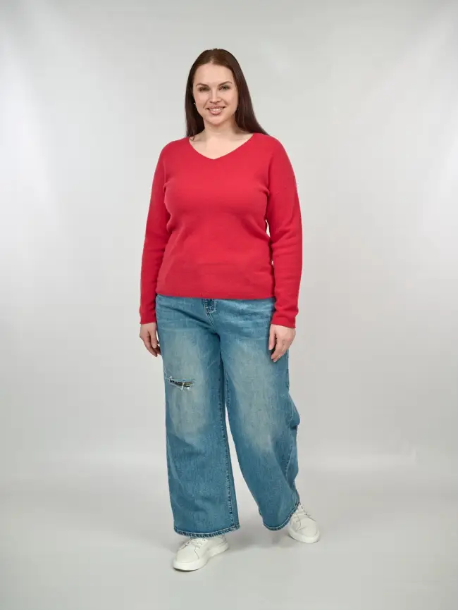 Джемпер шерсть,кашемир 25678 Размер 48-56 фото 2