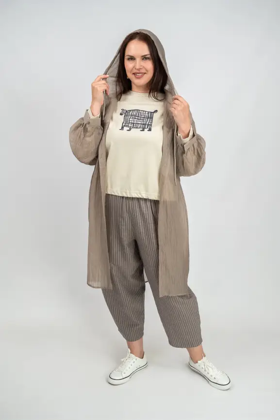 Пыльник рубашка удлиненный 9087 Размер 50-58 фото 53