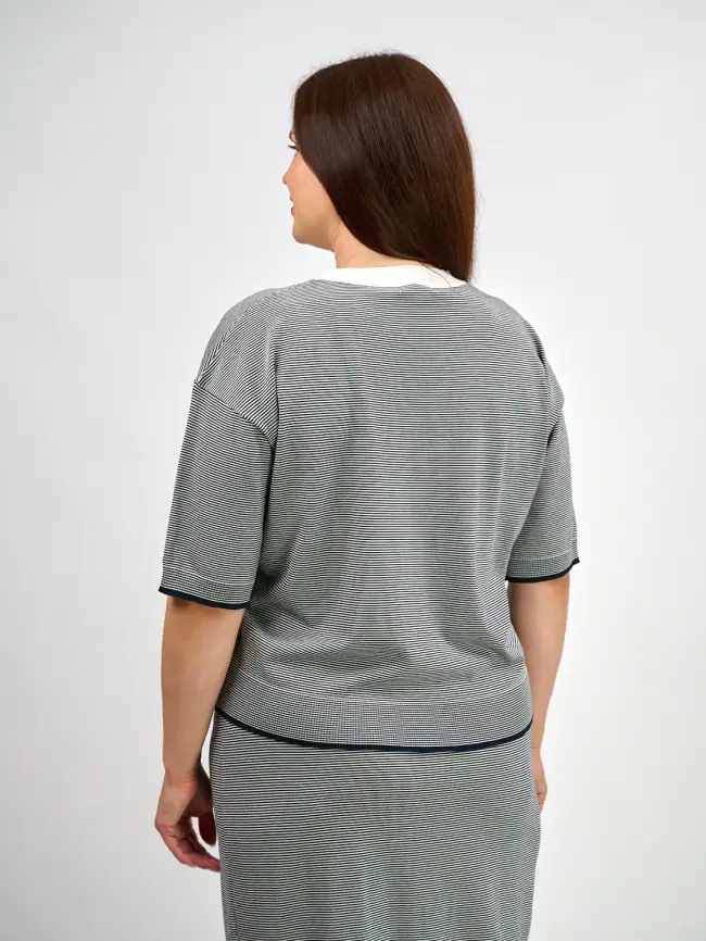 Джемпер облегченный ЭттоПлюс 25415 размер 48-54 фото 17