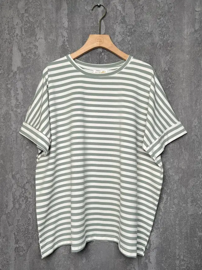 Футболка в полоску ЭттоПлюс 010-1 Размер 50-58 фото 2