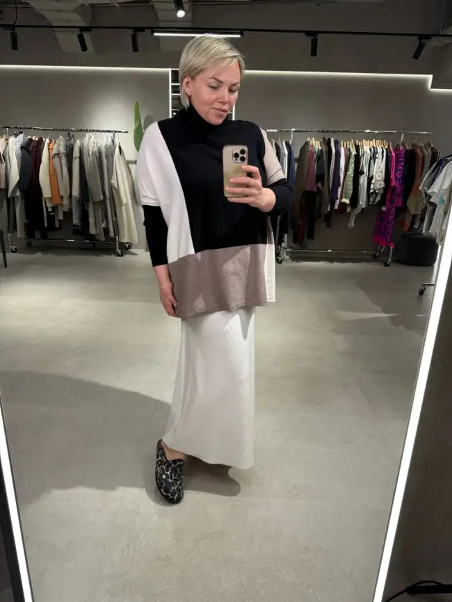 Джемпер три цвета ЭттоПлюс 937 Размер 50-58 фото 20