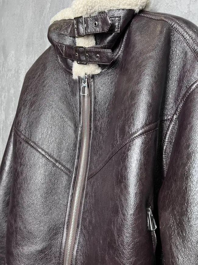 Дубленка авиатор 18907 Размер 50-54 фото 17