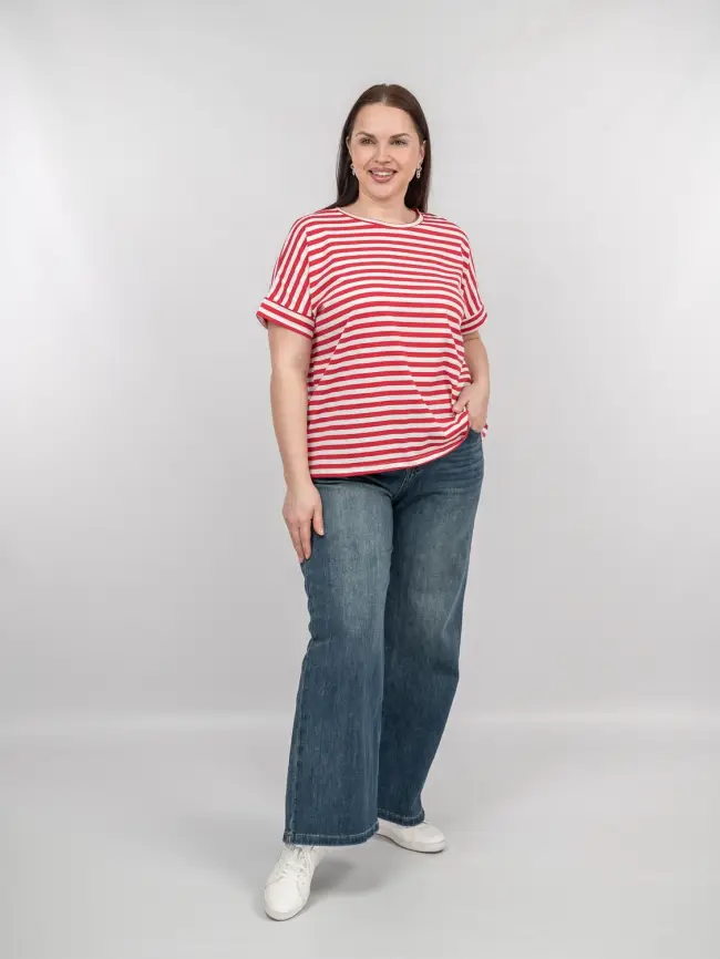 Футболка в полоску ЭттоПлюс 010-1 Размер 50-58 фото 29