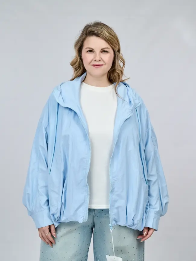 Ветровка облегченная с капюшоном 25185 Размер 52-58 фото 14