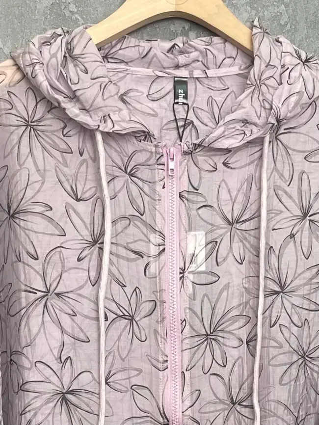 Ветровка-пыльник на молнии 9182 Размер 50-58 фото 9