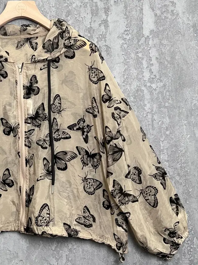 Ветровка-пыльник на молнии 9188 (капучино) фото 3