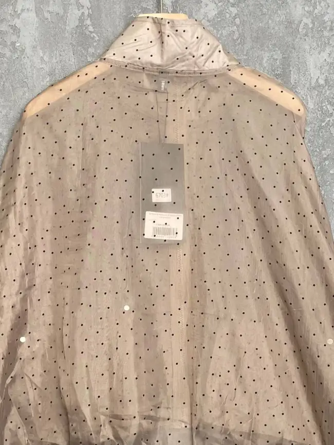 Ветровка-пыльник в горох 6703 Размер 50-58 фото 37