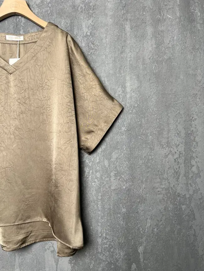 Блуза с v-вырезом ЭттоПлюс 1003 Размеры 50-58 фото 22