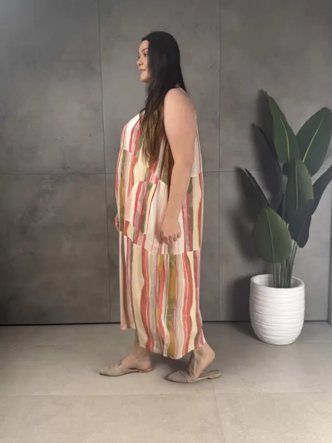 Сарафан в полоску ЭттоПлюс 0026-1 размеры 50- 62 фото 8