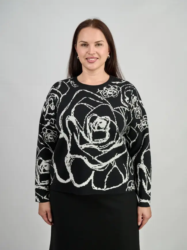 Свитер с круглым горлом ЭттоПлюс 777 Размер 52-58 фото 1