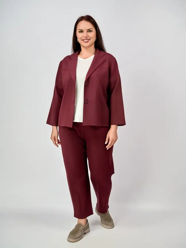 Брючный костюм ЭттоПлюс 9394 Размеры 48-58 фото 6
