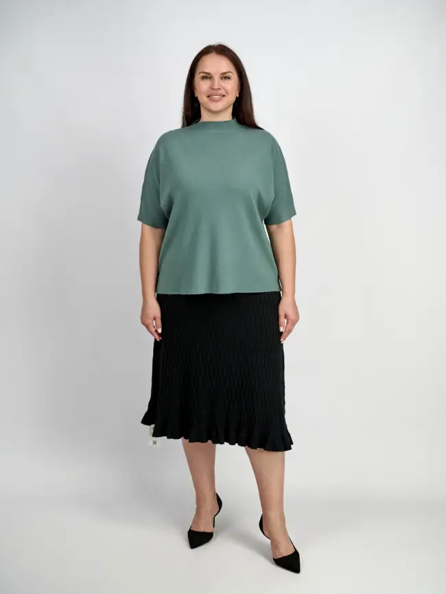 Джемпер короткий рукав ЭттоПлюс 707 Размер 50-58 фото 29